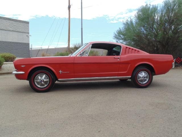 1965 Red Ford Mustang Fastback