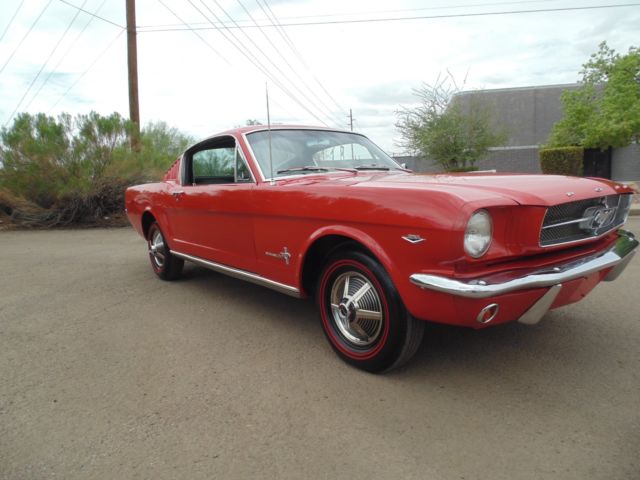 1965 Red Ford Mustang Fastback