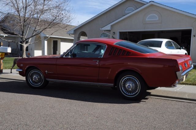 1965 Red Ford Mustang Fastback