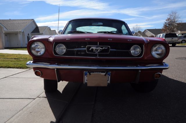 1965 Red Ford Mustang Fastback