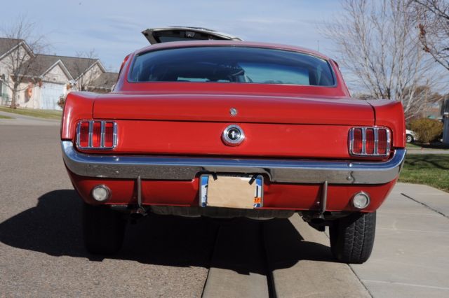 1965 Red Ford Mustang Fastback