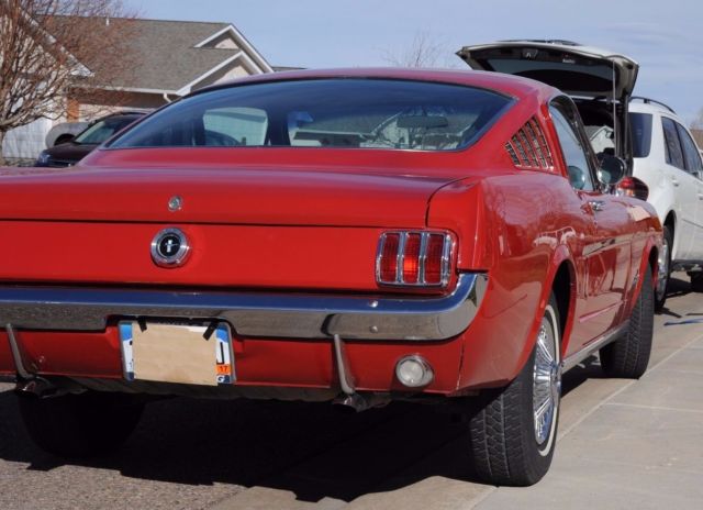1965 Red Ford Mustang Fastback