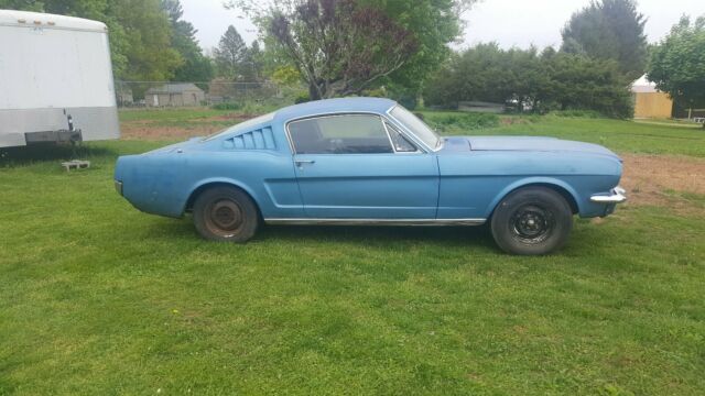 1965 Blue Ford Mustang Fastback