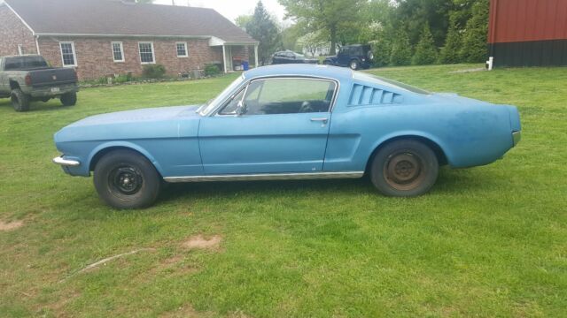 1965 Blue Ford Mustang Fastback