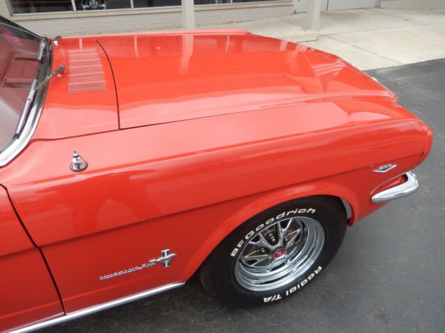 1965 Rangoon red Ford Mustang Fastback