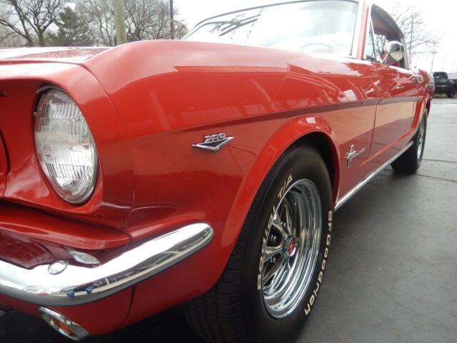 1965 Rangoon red Ford Mustang Fastback
