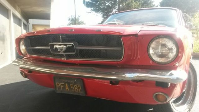 1965 Red Ford Mustang U/K