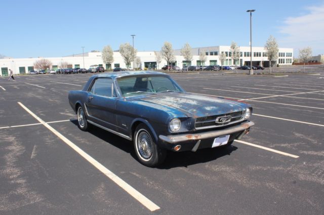 1965 Blue Ford Mustang Coupe