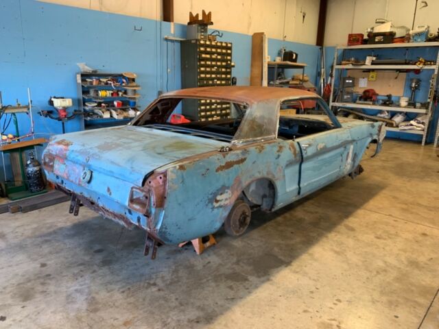 1965 Blue Ford Mustang Sedan