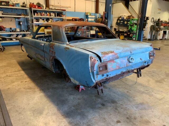 1965 Blue Ford Mustang Sedan