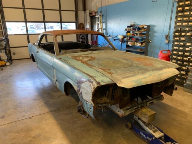 1965 Blue Ford Mustang Sedan