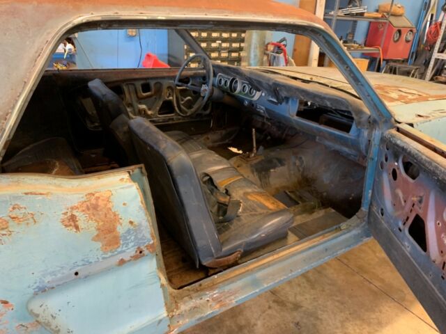 1965 Blue Ford Mustang Sedan