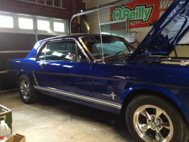 1965 Blue Ford Mustang Coupe