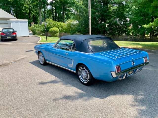 1965 Blue Ford Mustang Convertible