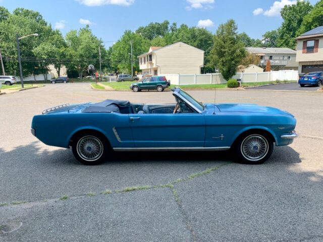 1965 Blue Ford Mustang Convertible