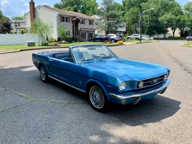 1965 Blue Ford Mustang Convertible