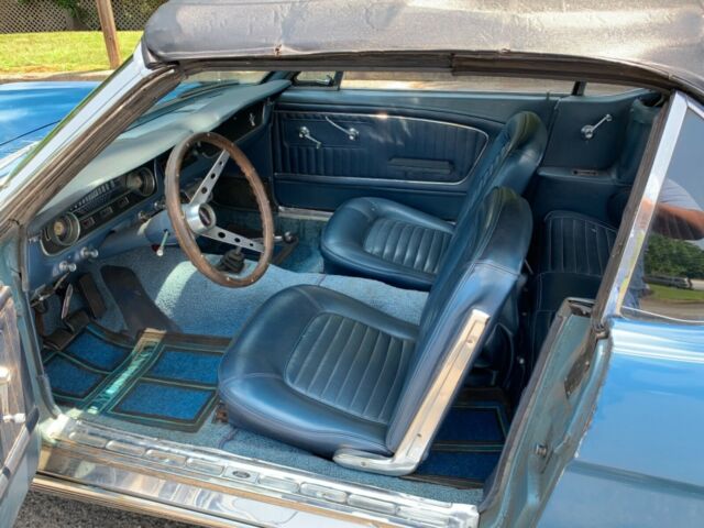 1965 Blue Ford Mustang Convertible