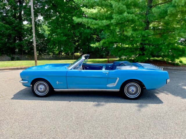 1965 Blue Ford Mustang Convertible