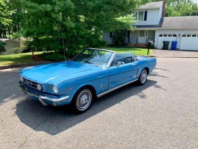 1965 Blue Ford Mustang Convertible