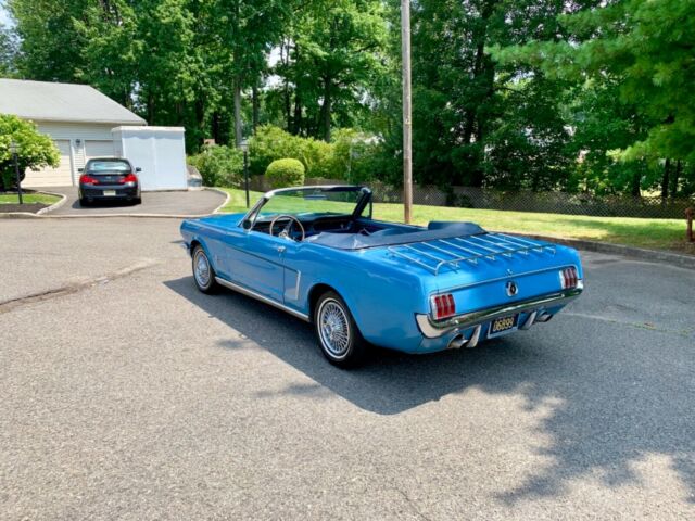 1965 Blue Ford Mustang Convertible