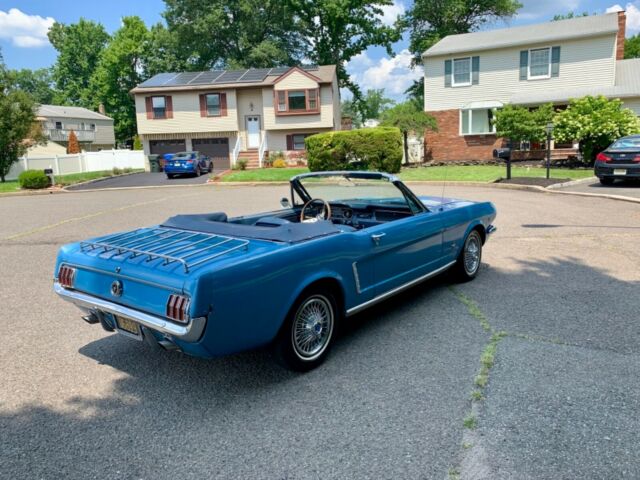1965 Blue Ford Mustang Convertible