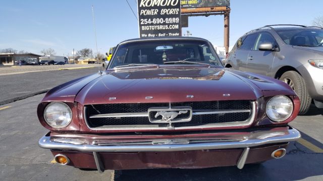 1965 Anquite Burgundy Ford Mustang