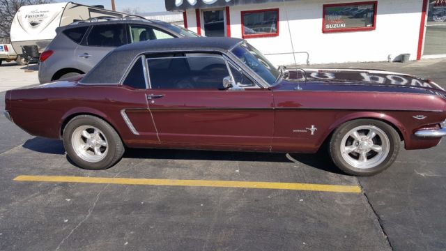 1965 Anquite Burgundy Ford Mustang