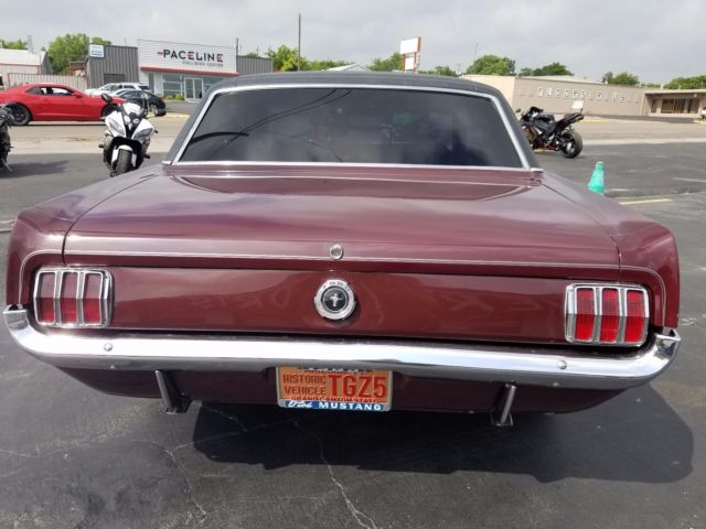 1965 Anquite Burgundy Ford Mustang