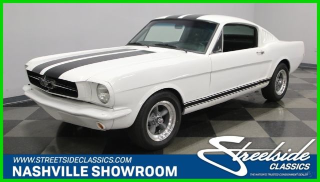 1965 White Ford Mustang