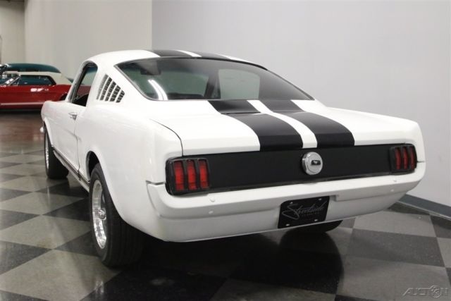 1965 White Ford Mustang