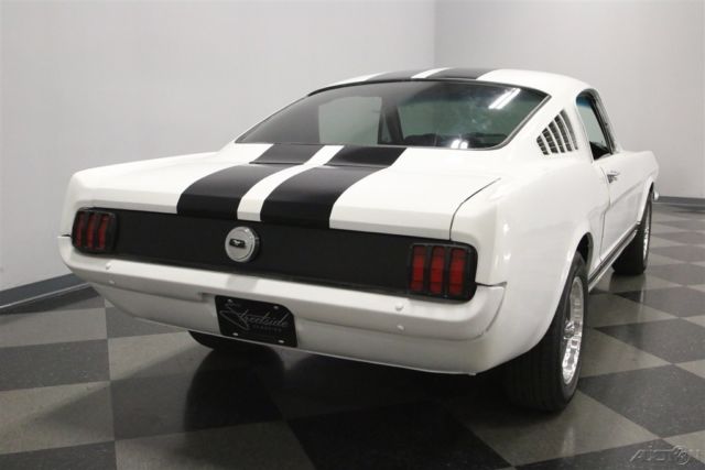 1965 White Ford Mustang