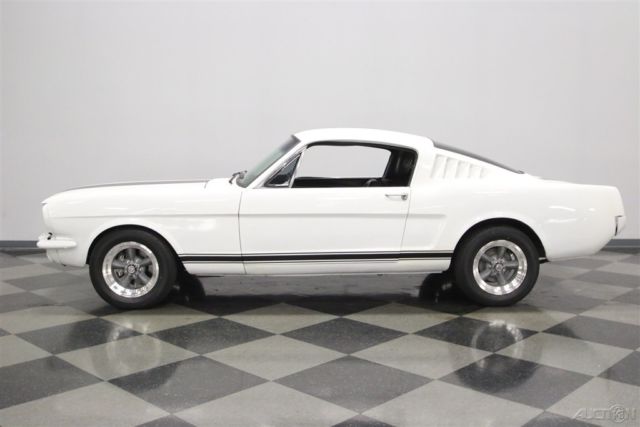 1965 White Ford Mustang