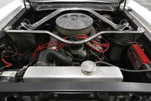 1965 White Ford Mustang