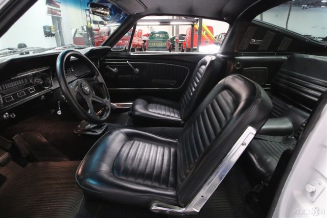 1965 White Ford Mustang