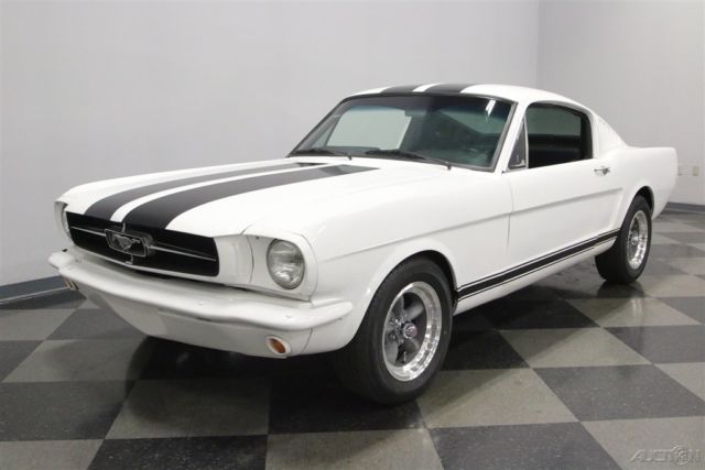 1965 White Ford Mustang
