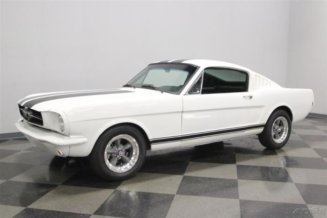1965 White Ford Mustang