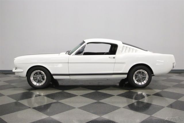 1965 White Ford Mustang