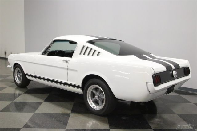 1965 White Ford Mustang