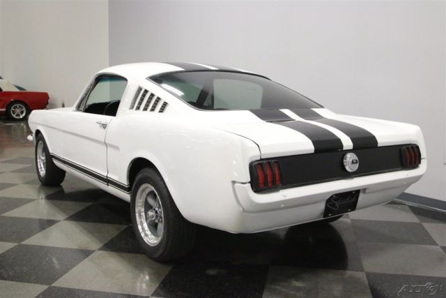 1965 White Ford Mustang