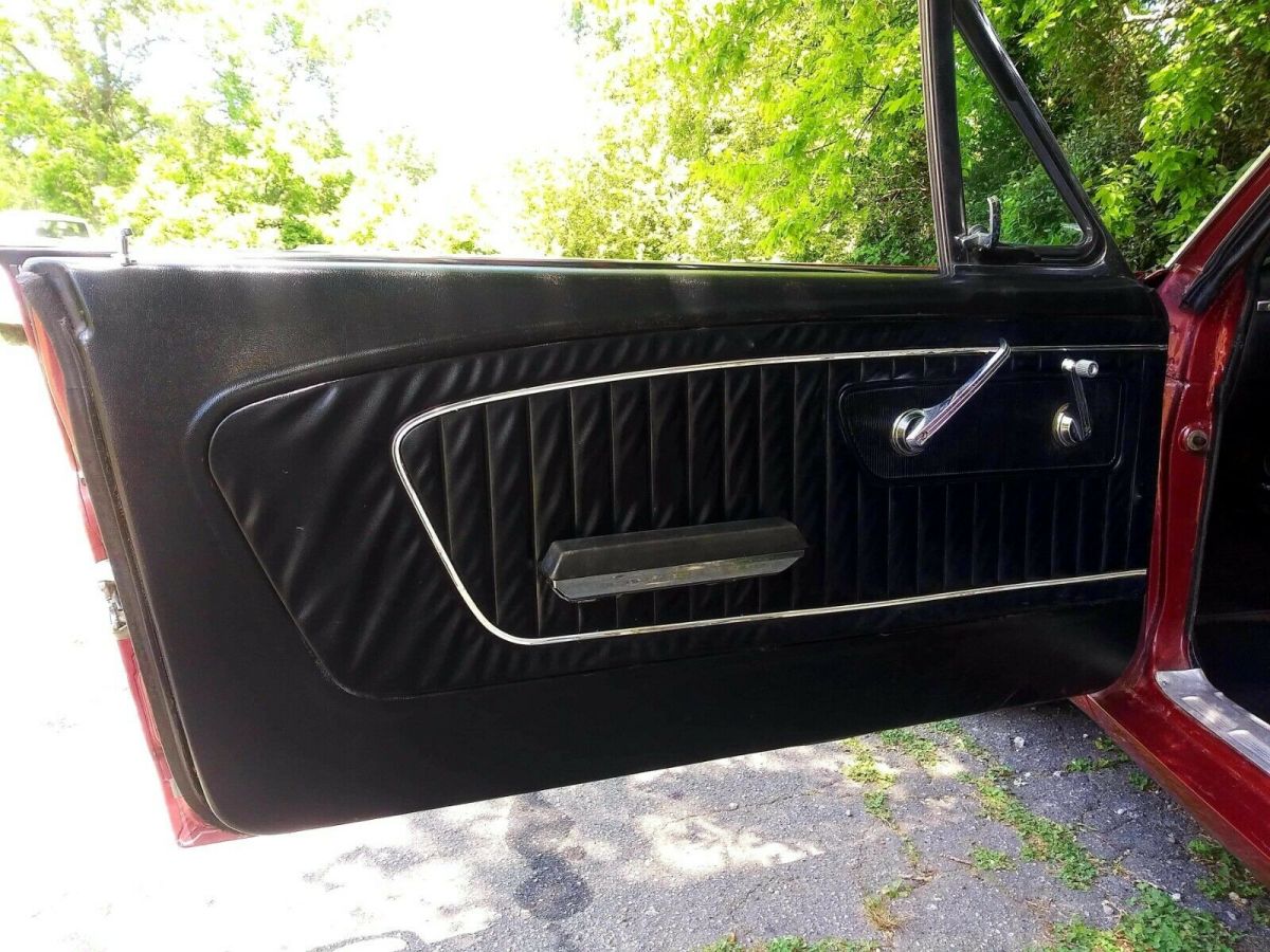 1965 Burgundy Ford Mustang Coupe