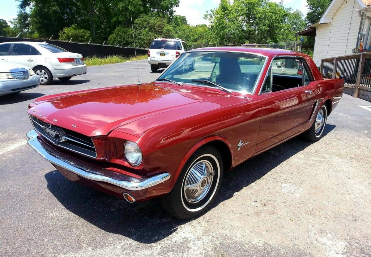 1965 Burgundy Ford Mustang Coupe