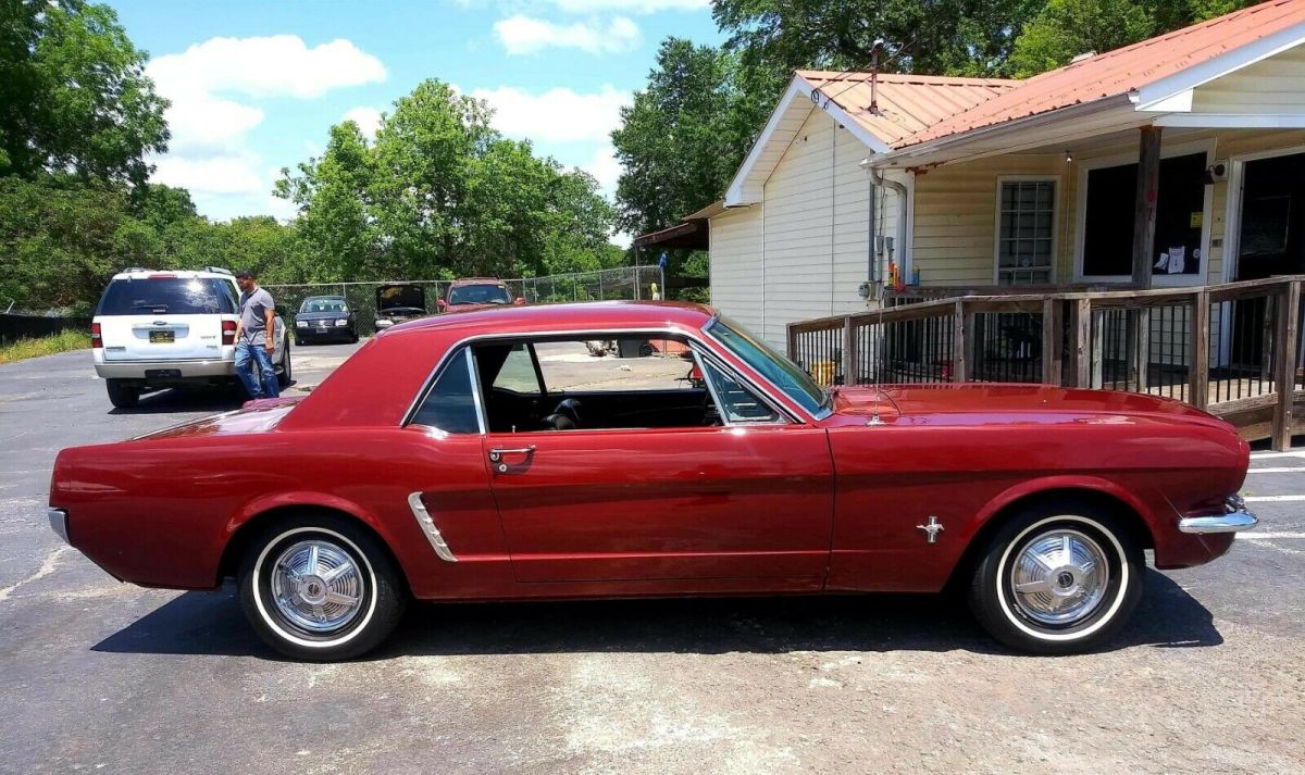 1965 Burgundy Ford Mustang Coupe