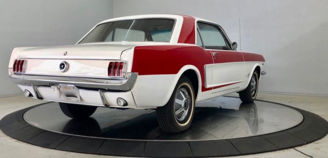 1965 White Ford Mustang Coupe