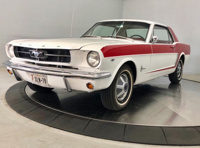 1965 White Ford Mustang Coupe