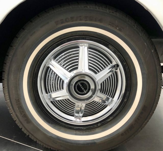 1965 White Ford Mustang Coupe