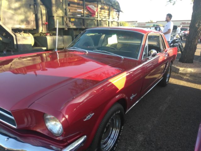 1965 Burgundy Ford Mustang