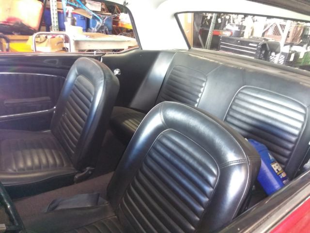 1965 Burgundy Ford Mustang