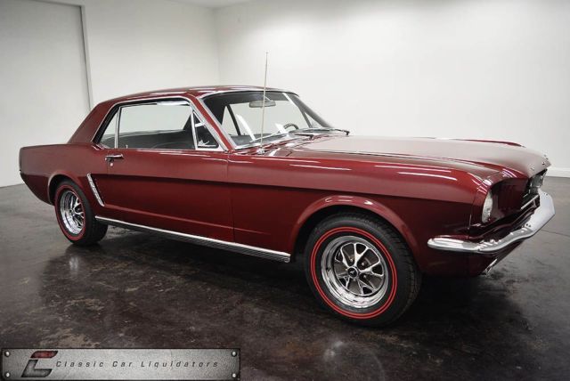 1965 Burgundy Ford Mustang Car
