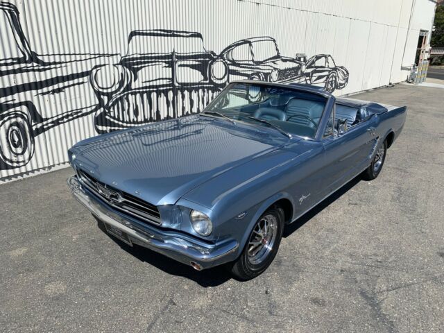 1965 Blue Ford Mustang Convertible