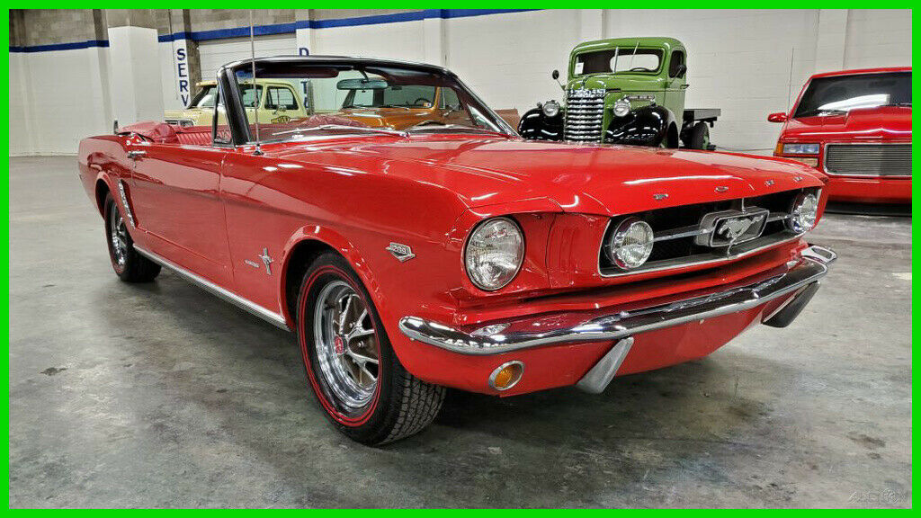 1965 Red Ford Mustang